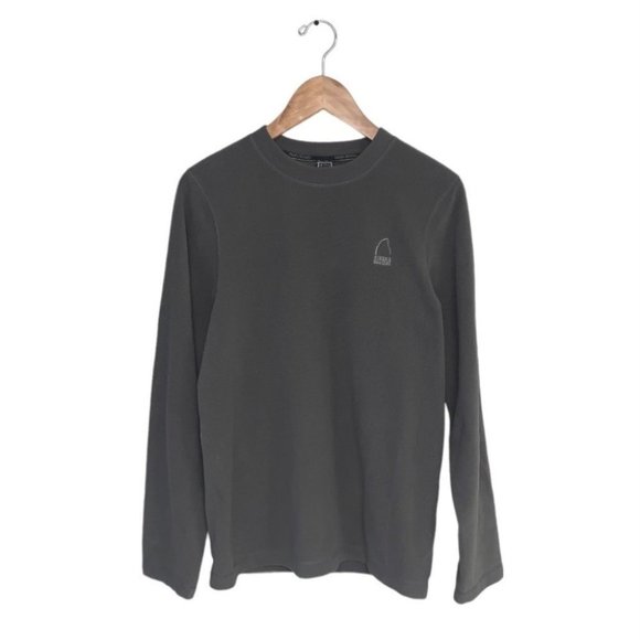 Sierra Designs Fleece Sweater Women’s Size Small Grey Khaki Long Sleeve Layering - Picture 1 of 7
